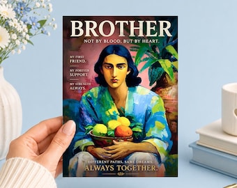 Brother By Heart Printable Art Junk Journal, Ephemera, Scrapbook, Collage, Card Making