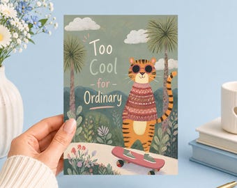 Too Cool for Ordinary Printable Art Junk Journal, Ephemera, Scrapbook, Collage, Card Making