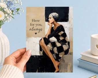 Here For You Always | Elegant Comfort | Printable 5x7 (Digital Download)Junk Journal, Ephemera, Scrapbook, Collage, Card Making