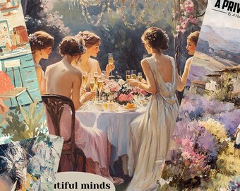 Cottage Style Wordart Cards Scrapbooking Junk Journals Gift Tags Party Favors