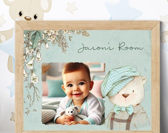 Personalize it!  Baby Photo Art: Nursery Keepsake Gift (8x10 PNG)
