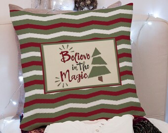 Believe in the Magic | Christmas Tree Printable Cross Stitch Pattern 22-03