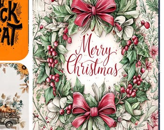 Holiday Variety Junk Journal Scrapbooking Gift Tags Card Toppers PDF Download