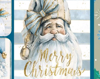 Vintage Snowman and Santa Junk Journal Scrapbooking Gift Tags Card Toppers PDF Download