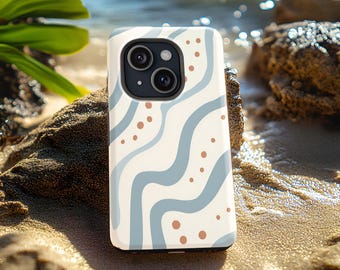 Modern Abstract Waves Phone Case Sublimation PNG