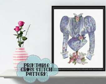 Victorian Blouse III Cross Stitch Pattern F108