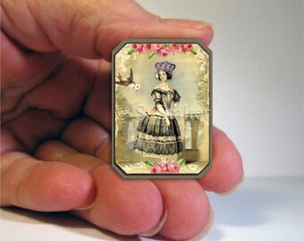 Victorian Lady Handmade Dollhouse Miniature Sign 1:12 Scale #302