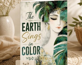 The Earth Sings in Color Inspirational Card (5x7 Digital Download)