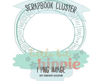 Capture your memories with the Little Bit Hippie Scrapbook Cluster with Photo Frame
