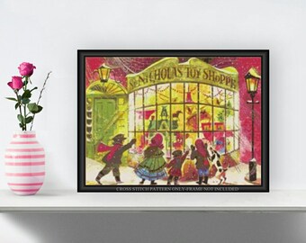 Christmas Toy Shoppe Printable Cross Stitch Pattern 178