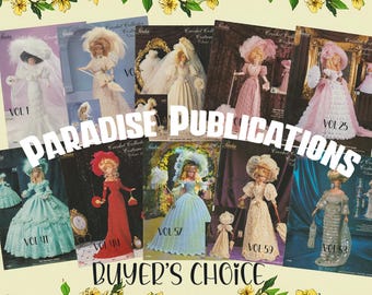 Vintage Crochet Pattern Book: 11.5" Doll Clothes - Paradise Publications YOUR CHOICE