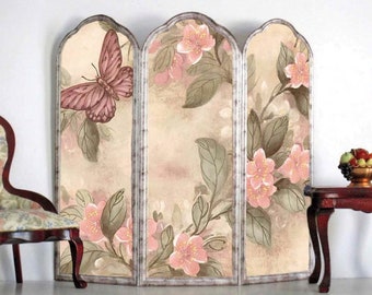 Butterfly Dreams Printable Dollhouse Room Screen Miniature 1:12 Scale 096