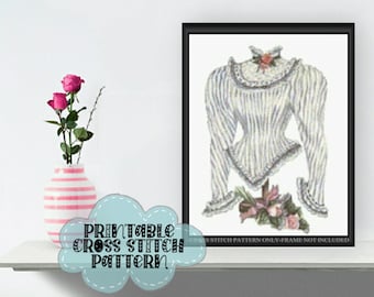 Victorian Blouse I Cross Stitch Pattern F106