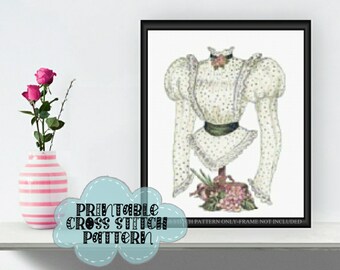 Victorian Blouse II Cross Stitch Pattern F107
