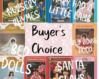 Vintage Crochet Doll Patterns: Fibre Craft 1980-90s (Your Choice)