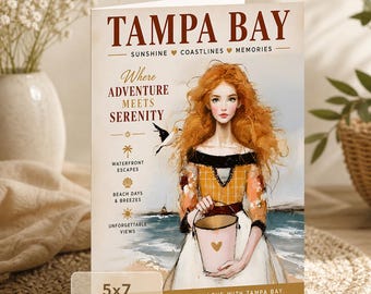 Tampa Bay Florida Card: Sunshine Coastlines and Memories (5x7 Digital Download)
