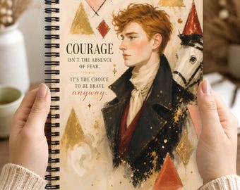 Courage Is the Choice to Be Brave 6x8 Spiral Notebook Journal for Writing, Reflection, and Daily Inspiration