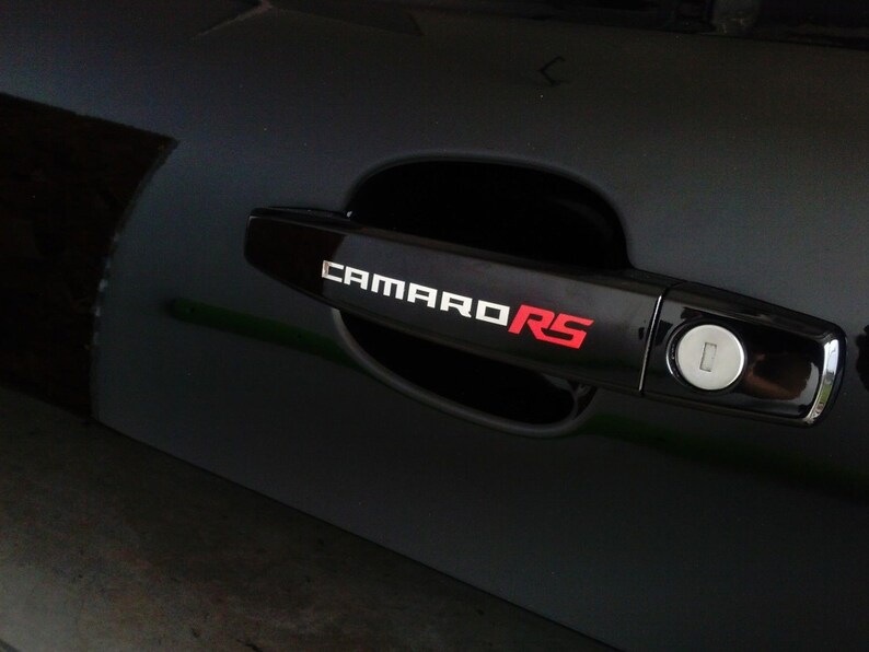 Chevrolet Camaro Rs 2010 2014 Door Handle Or Interior Vinyl Decal Accessories 4 Decals