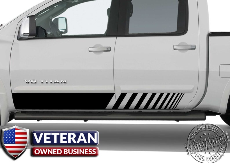 Door Banner Half Strobe Rear Vinyl Decal Fits Ford Dodge Ram Etsy