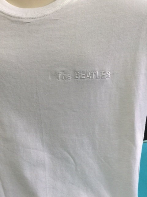 The Beatles White Album 50th Anniversary Embroidered T Shirt Sizes