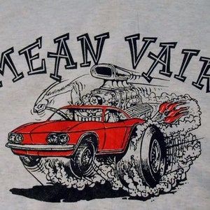 New mean vair  Corvair t shirt 2 color print. Sizes med, large and XL.
