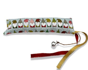 Christmas Catnip Gnome Kicker Toy: Jingle Bell Holiday Cat Toy