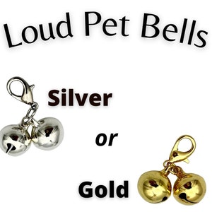 Gold or Silver Cat Collar Bells: Alert Songbirds, Potty Training