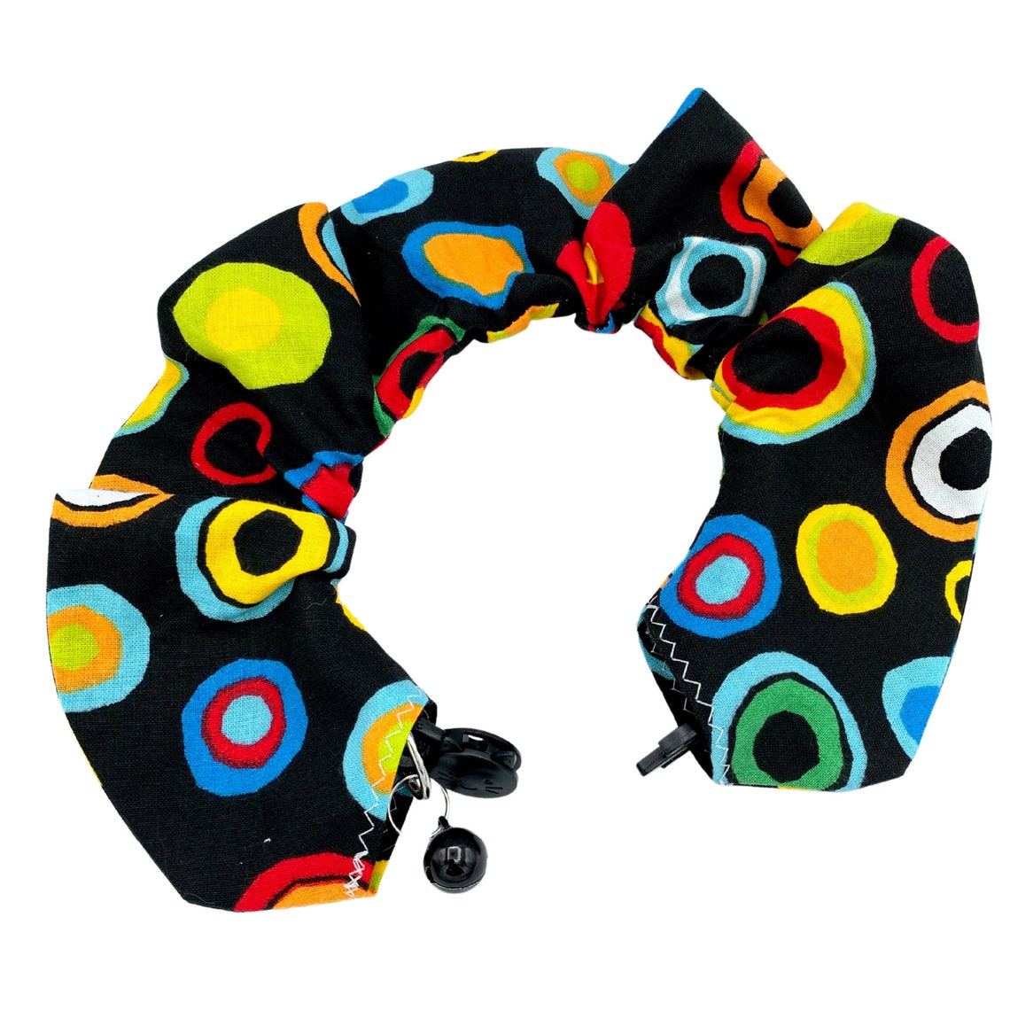 Bulls Eye Pattern Bird Safe Cat Collar Large Rainbow Dots Etsy
