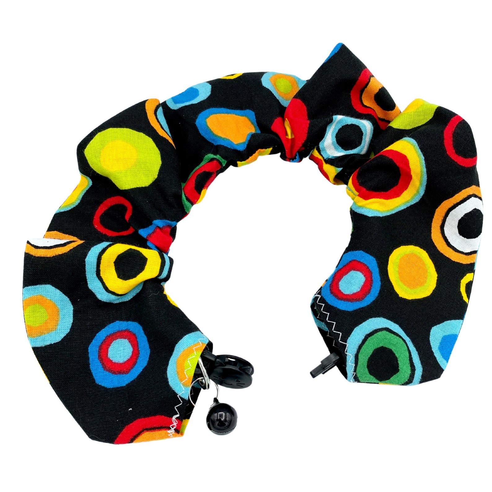 Bulls Eye Pattern Bird Safe Cat Collar Large Rainbow Dots Etsy