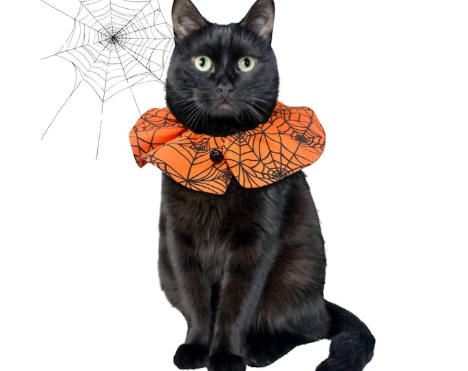 Halloween Cat Collar Breakaway Collar Spiderweb Cat Collar - Etsy