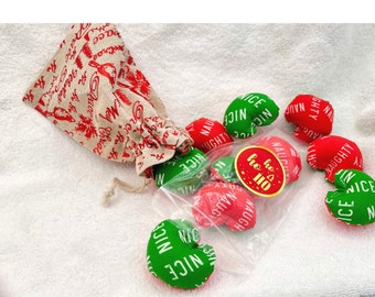 Christmas Catnip Toys: Naughty/Nice Pillows, Cat Lover Gift Set