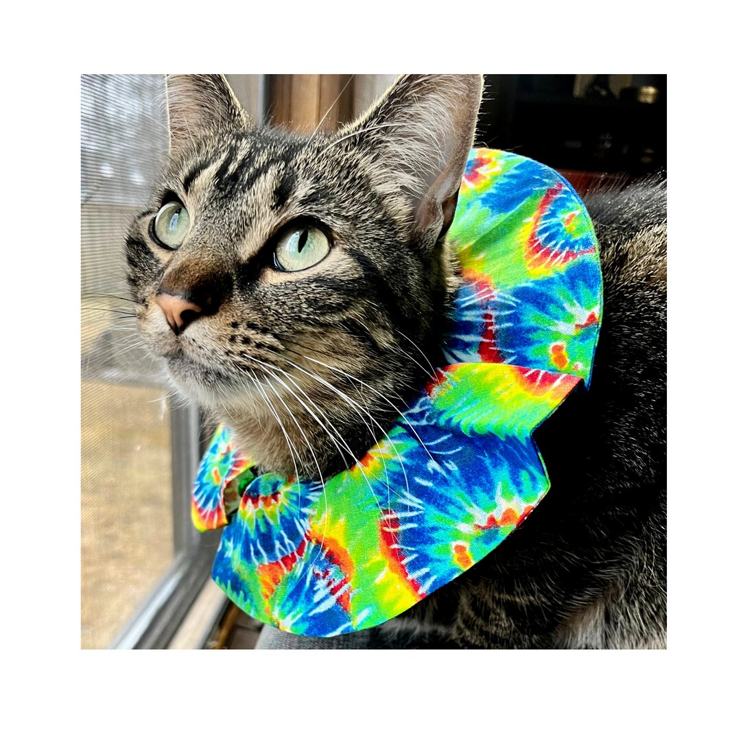 Bird Safe Cat Collar Bird Saver Tie Dye Cat Collar Fancy Cat Etsy