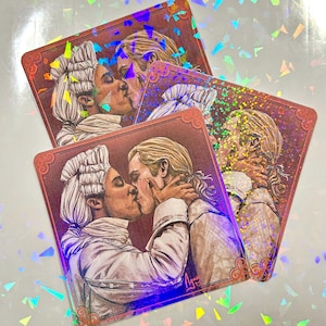 Loustat Kiss small prints - Interview with the Vampire - 9 x 9 cm - various holo finishes