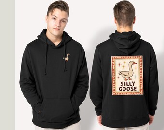 Dumme Gans lustig Cartoon - Unisex Hoodie Sweatshirt Top Bekleidung Damen Herren