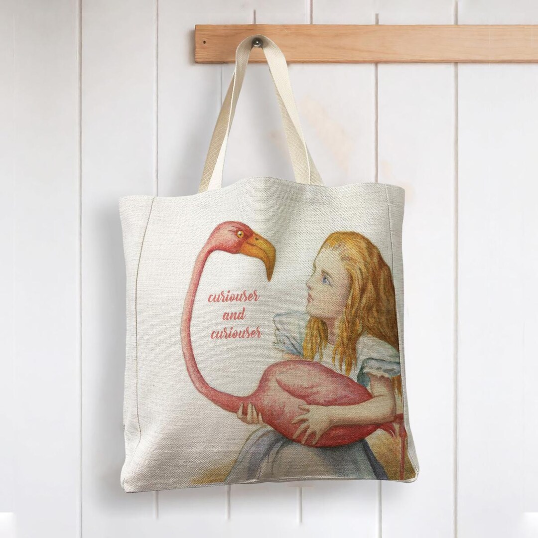 Curiouser and Curiouser Alice in Wonderland - Reusable Shopping 