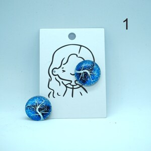 Boucle d&#39;oreille en verre - Design amusant