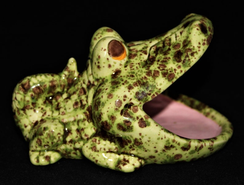 scrubby holder Ceramic Alligator SOS holder,