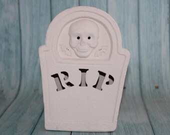 Ceramic Bisque- Ready to Paint  Tomb Stone