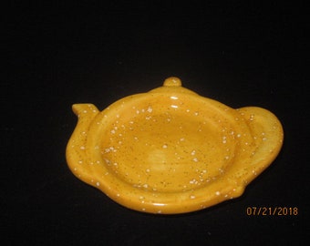 Ceramic Teapot Teabag holder- Desert Sand