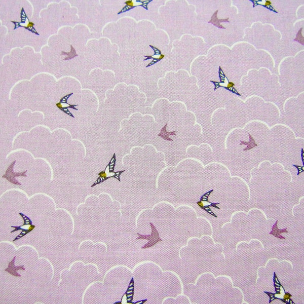 Makower UK Heather And Sage Swallows Cotton Fabric TP-2531-L Andover Fabrics