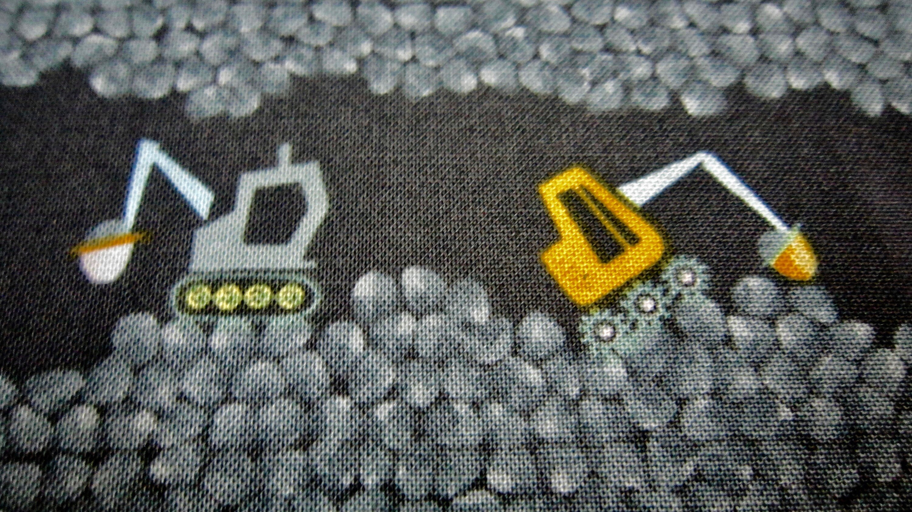 Childrens Heavy Equipment Cotton Fabric Called Excavators Made Etsy.de