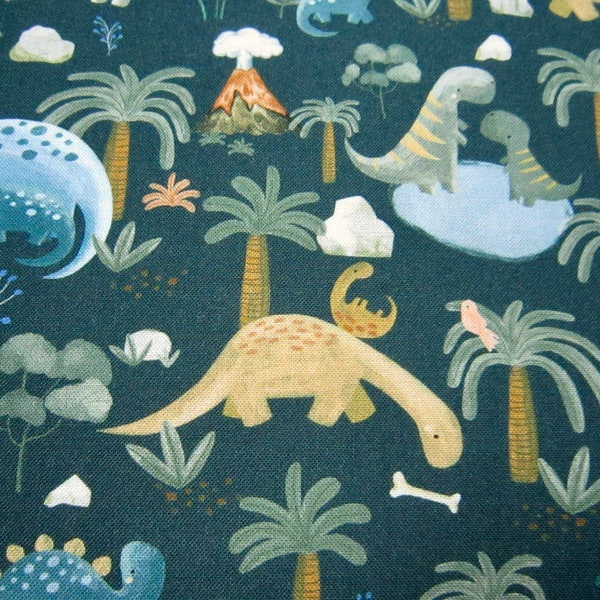 Dear Stella  Children's Dinosaur Cotton Fabric Called "Welcome To The Jungle" STELLA-D2741