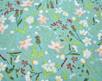 Riley Blake Green Main Cotton Floral Fabric Wildwood Wander Collection Designed By Katherine Lenius C12430