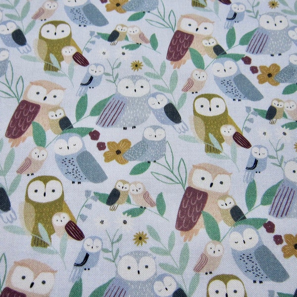 Dear Stella Owl Cotton Fabric Called Don't Give A Hoot STELLA-D2464