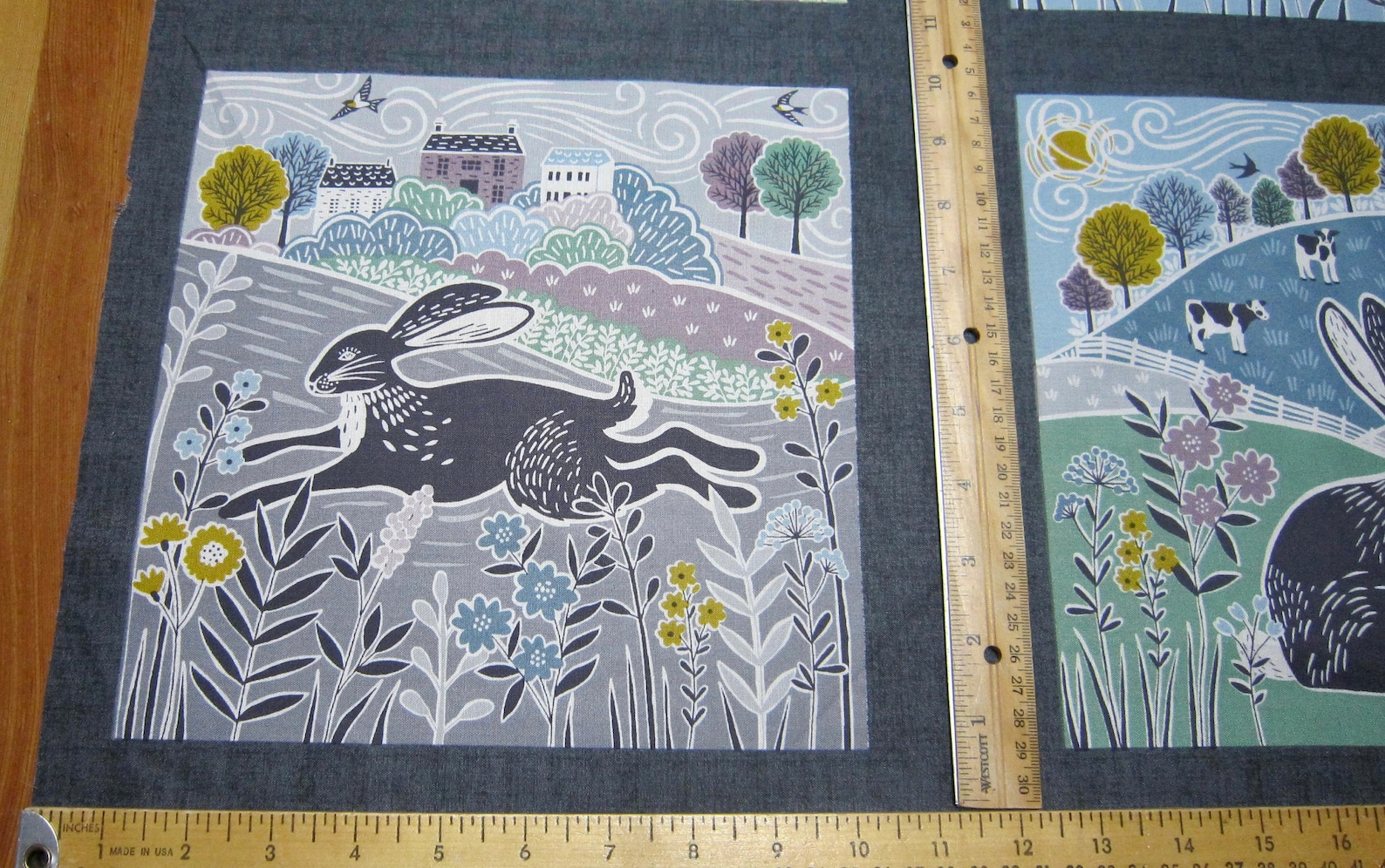 Makower UK Cotton Heather and Sage Woodland and Farm Animal Etsy