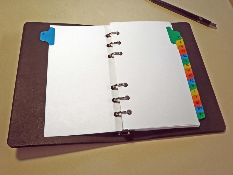 Inserts for 6 Ring A6 Personal Pocket Planner Notebook Binder Etsy