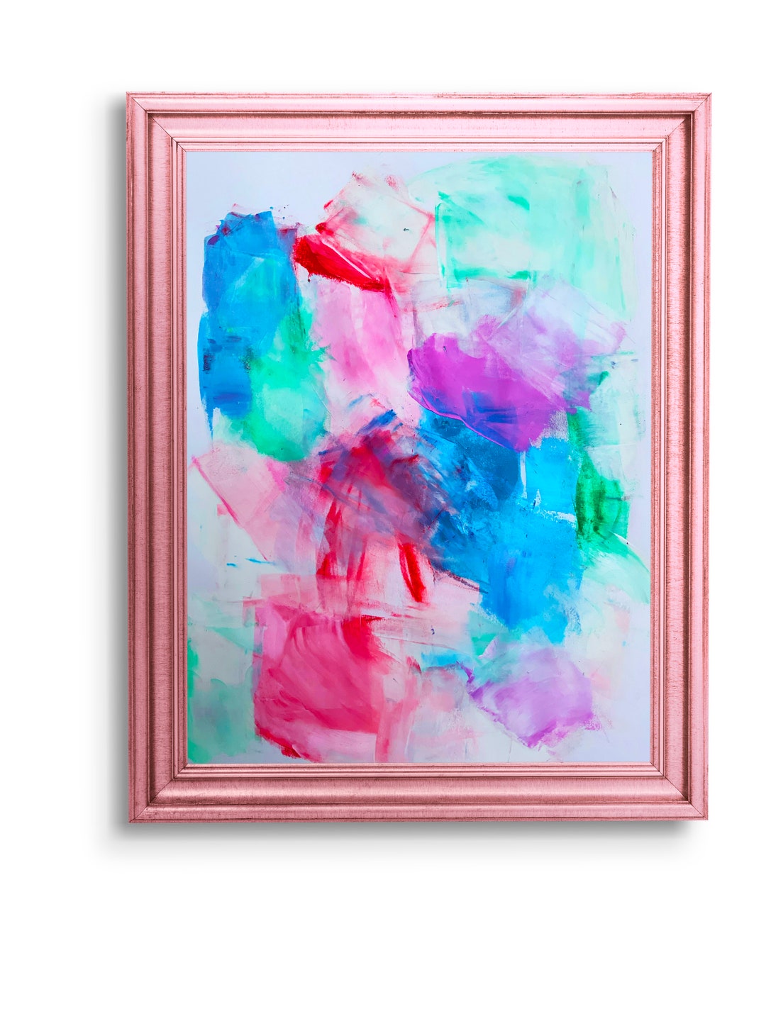 Instant Download, Printable Modern Art, Colorful Art Print, Pink Art
