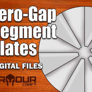 Zero-Gap Wedge Plates for making Segmented Bowls - Digital Files