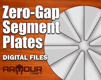 Zero-Gap Wedge Plates for making Segmented Bowls - Digital Files