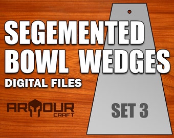 Wedges for a Segmented Bowl Jig/Sled - Set 3 Digital Files
